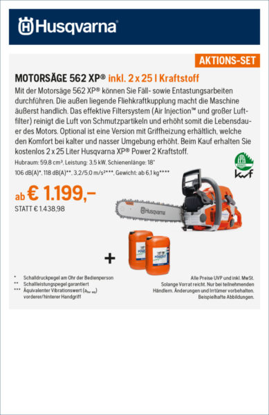 Hq Anzeigen Frhjahrsaktion 2021 2sp Rz Motorsge 562 Xp Kopie